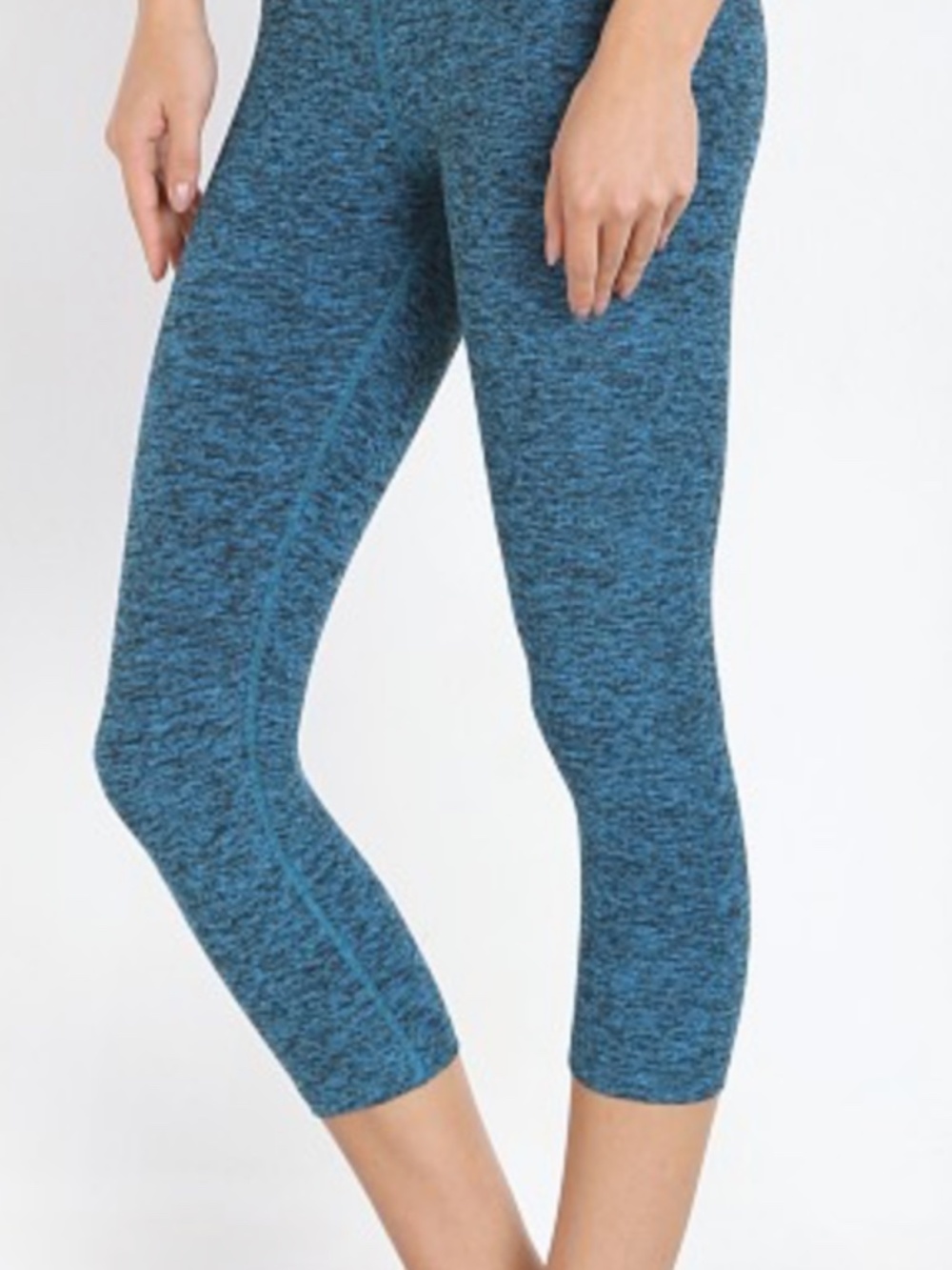 Beyond Yoga turquoise Spacedye Walk and Talk high waisted capri 20.5"